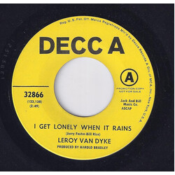 Leroy Van Dyke I Get Lonely When It Rains USED VINYL 7INCH 45 RPM PROMO