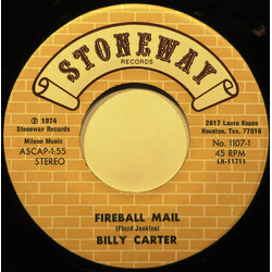 Billy Carter (2) Fireball Mail USED VINYL 7INCH 45 RPM