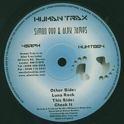 Simon Eve / Alex James Luna Rock / Check It USED VINYL 12INCH