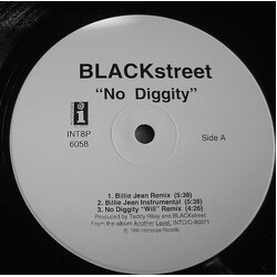BLACKstreet No Diggity (The Remixes) USED VINYL 12INCH 33 S RPM PROMO