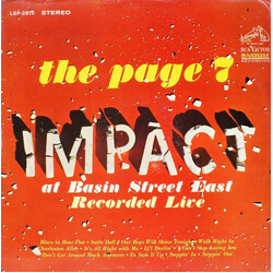 The Page 7 Impact At Basin Street East Vinyl LP USED