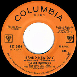 Albert Hammond I'm A Train / Brand New Day USED VINYL 7INCH 45 RPM SINGLE