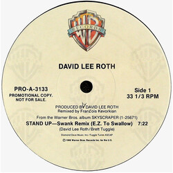 David Lee Roth Stand Up USED VINYL 12INCH 33 S RPM PROMO
