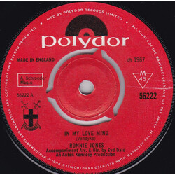 Ronnie Jones In My Love Mind USED VINYL 7INCH