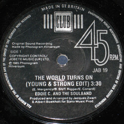 Eddy & The Soulband The World Turns On USED VINYL 7INCH 45 RPM STEREO