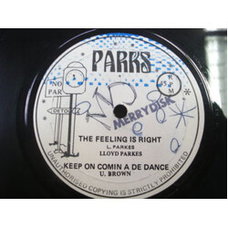 Lloyd Parks / U Brown The Feeling Is Right / Keep On Comin' A De Dance USED VINYL 12INCH 45 RPM MAXI-SINGLE