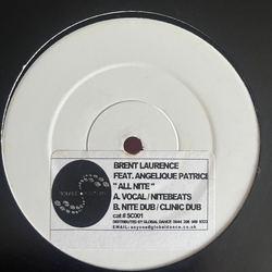 Brent Laurence / Angelique Patrice All Nite USED VINYL 12INCH WHITE LABEL