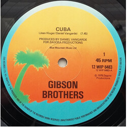 Gibson Brothers Cuba USED VINYL 12INCH 45 RPM SINGLE
