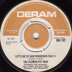 Flower Pot Men Let's Go To San Francisco (Parts 1 & 2) Vinyl 7" USED