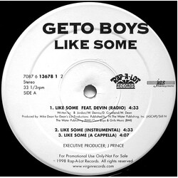 Geto Boys Like Some / Free USED VINYL 12INCH PROMO 33 S RPM
