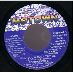 Commodores Why You Wanna Try Me / X-Rated Movie USED VINYL 7INCH 45 RPM