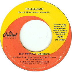 Crystal Mansion Hallelujah / The Thought Of Loving You USED VINYL 7INCH 45 RPM