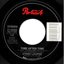 Cyndi Lauper Time After Time USED VINYL 7INCH 45 RPM SINGLE STYRENE STEREO