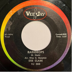 Dee Clark Raindrops USED VINYL 7INCH 45 RPM SINGLE MONO