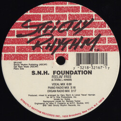 S.N.H. Foundation Feelin' Free USED VINYL 12INCH 33 S RPM