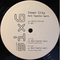 Inner City Back Together Again USED VINYL 12INCH 33 S RPM LIMITED EDITION