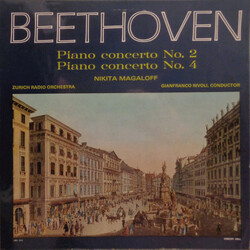 Ludwig Van Beethoven / Nikita Magaloff / Zurich Radio Orchestra / Gianfranco Rivoli Piano Concerto No. 2 / Piano Concerto No. 4 Vinyl LP USED