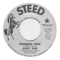 Andy Kim Rainbow Ride / Resurrection USED VINYL 7INCH 45 RPM PROMO