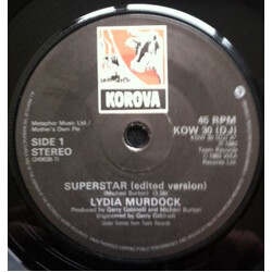 Lydia Murdock Superstar USED VINYL 7INCH 45 RPM SINGLE PROMO