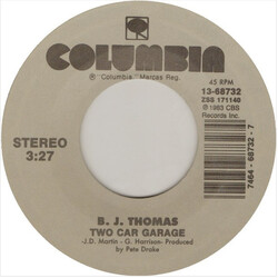B.J. Thomas Two Car Garage / Whatever Happened To Old Fashioned Love USED VINYL 7INCH 45 RPM SINGLE