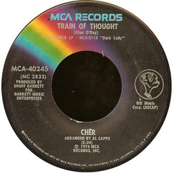 Cher Train Of Thought / Dixie Girl USED VINYL 7INCH SINGLE 45 RPM