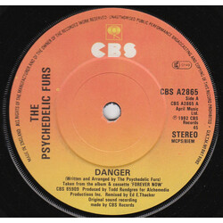 The Psychedelic Furs Danger (Remix) USED VINYL 7INCH 45 RPM SINGLE
