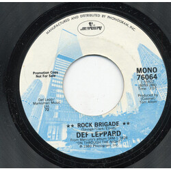 Def Leppard Rock Brigade USED VINYL 7INCH 45 RPM SINGLE PROMO STYRENE STEREO MONO