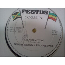 Dennis Brown / Frankie Paul Keep On Moving Vinyl 12" USED