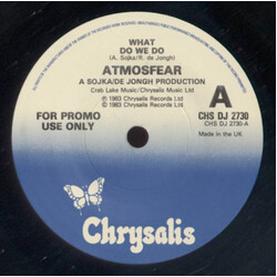Atmosfear What Do We Do USED VINYL 7INCH PROMO