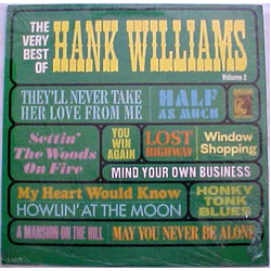 Hank Williams The Very Best Of Hank Williams Volume 2 Vinyl LP USED