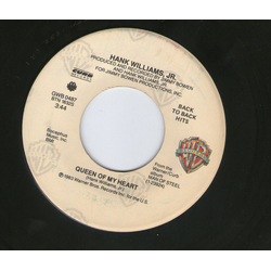 Hank Williams Jr. Man Of Steel / Queen Of My Heart Vinyl 7" USED