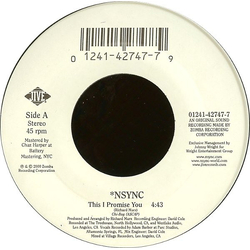 *NSYNC This I Promise You Vinyl 7" USED