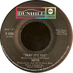 Smith (3) Baby It's You / I Don't Believe (I Believe) Vinyl 7" USED