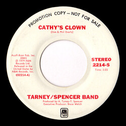 The Tarney/Spencer Band Cathy's Clown USED VINYL 7INCH 45 RPM PROMO STEREO MONO