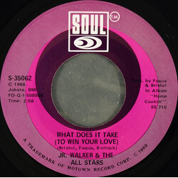 Junior Walker & The All Stars What Does It Take (To Win Your Love) USED VINYL 7INCH SINGLE 45 RPM