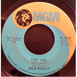 Sheb Wooley That Girl / I Remember Loving You USED VINYL 7INCH 45 RPM