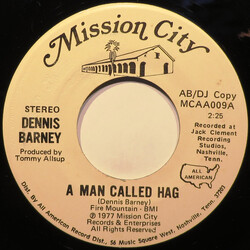 Dennis Barney A Man Called Hag USED VINYL 7INCH 45 RPM PROMO