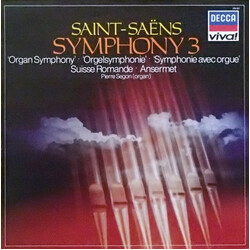 Camille Saint-Saëns / Ernest Ansermet / L'Orchestre De La Suisse Romande Symphony No. 3 Vinyl LP USED