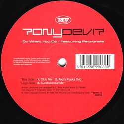Tony De Vit / Petronella Do What You Do USED VINYL 12INCH 45 RPM