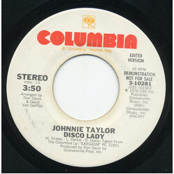 Johnnie Taylor Disco Lady Vinyl 7" USED