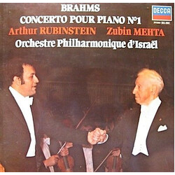 Johannes Brahms / Arthur Rubinstein / Zubin Mehta / Israel Philharmonic Orchestra Concerto Pour Piano N°1 Vinyl LP USED