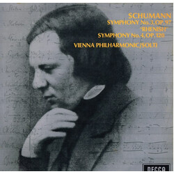Robert Schumann / Wiener Philharmoniker / Georg Solti Symphony No.3, Op.97 "Rhenish" / Symphony No.4, Op.120 Vinyl LP USED