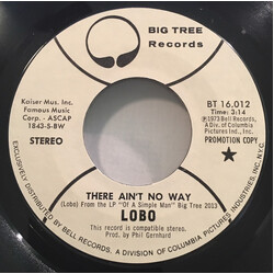 Lobo (3) There Ain't No Way USED VINYL 7INCH 45 RPM PROMO