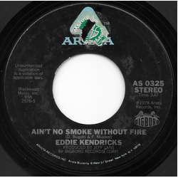 Eddie Kendricks Ain't No Smoke Without Fire Vinyl 7" USED