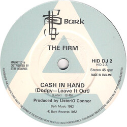 The Firm Cash In Hand USED VINYL 7INCH 45 RPM SINGLE PROMO