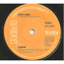 David Bowie Sorrow USED VINYL 7INCH 45 RPM SINGLE