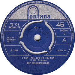 The Misunderstood I Can Take You To The Sun USED VINYL 7INCH 45 RPM SINGLE MONO