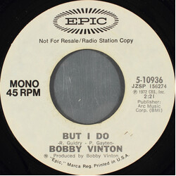 Bobby Vinton But I Do USED VINYL 7INCH 45 RPM PROMO STYRENE STEREO MONO