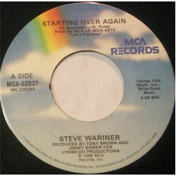Steve Wariner Starting Over Again VINYL 7" USED