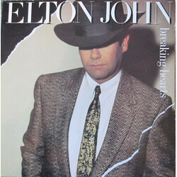 Elton John Breaking Hearts Vinyl LP USED
